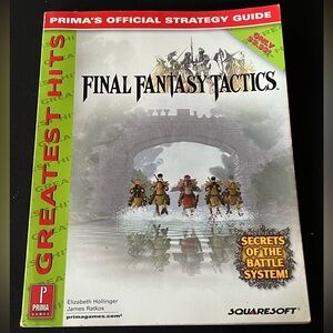 Prima’s Final Fantasy Tactics Greatest Hits  official Strategy guide.